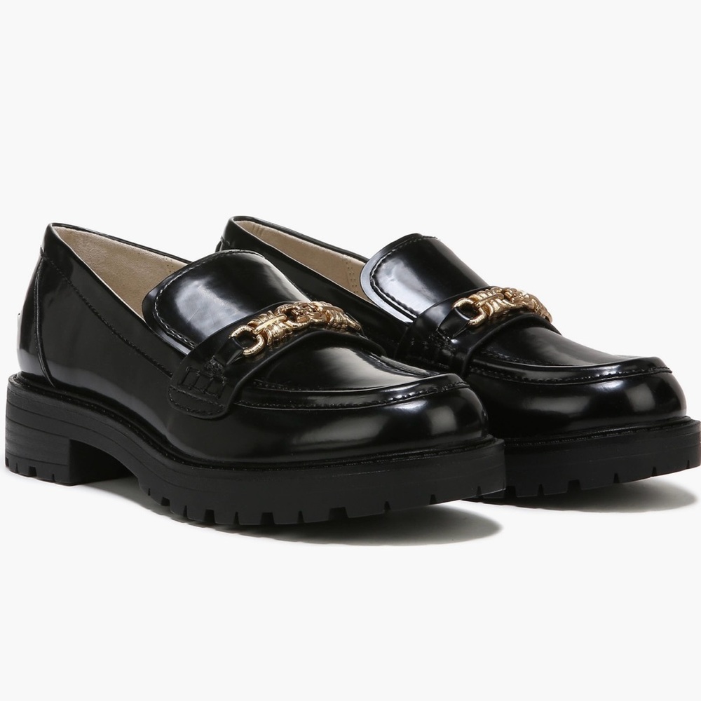 Sam Edelman Kids’ Teo Platform Loafers – Black Patent – US 3M / EU 35 – NWOT